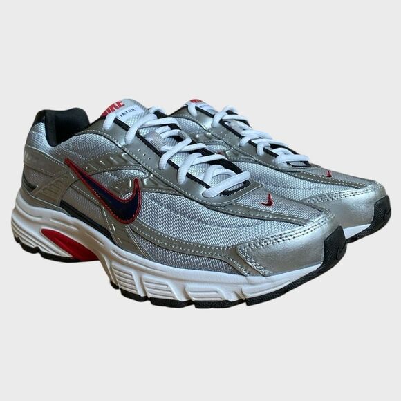 NWB Nike Initiator Running Athletic Shoes Men\'s Size 10.5 Metallic Silver White main image 16